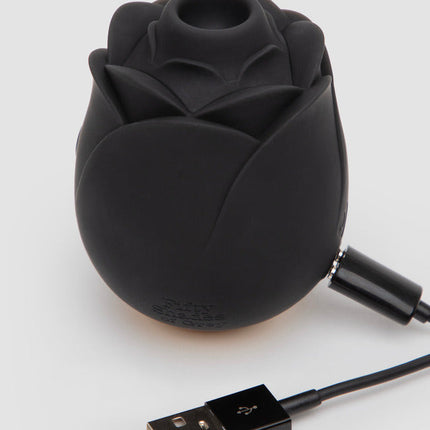 Fifty Shades of Grey Black Rose Silicone Clitoral Suction Stimulator 2.0