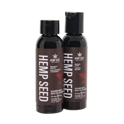Hemp Seed Tranquility Massage Trio Gift Set - Kashmir Musk