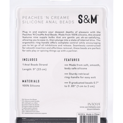 Peaches 'n CreaMe Silicone Anal Beads