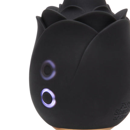 Fifty Shades of Grey Black Rose Silicone Clitoral Suction Stimulator 2.0