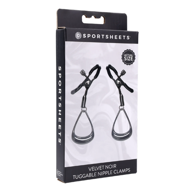 Velvet Noir Tuggable Nipple Clamps
