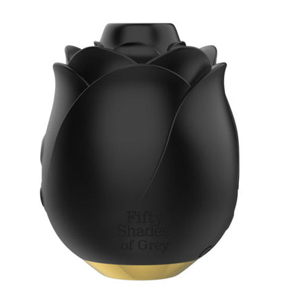 Fifty Shades of Grey Black Rose Silicone Clitoral Suction Stimulator 2.0