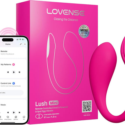 LOVENSE LUSH MINI REMOTE CONTOL VIBRATOR - PINK