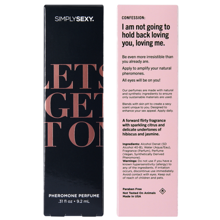 SIMPLY SEXY PHEROMONE PERFUME SPRAY - LET'S GET IT ON - 0.31 floz | 9.2mL