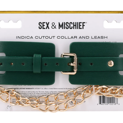Indica Cutout Collar and Leash