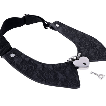 Heartbound Lace Day Collar - Black