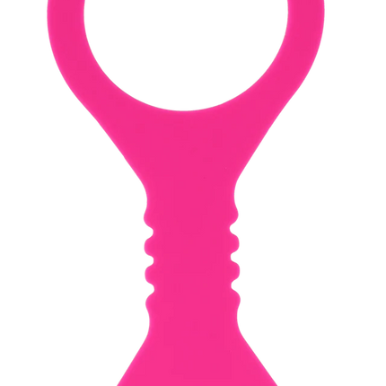 Small Hot Pink Silicone Cuffs