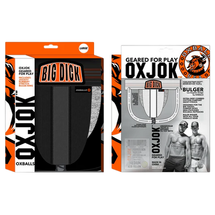 BULGER, the big pouch jock, BLACK IRON, X-LARGE