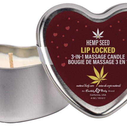 Hemp Seed Valentine '26 Candle Trio Includes:  1 of each:  XOXO 1.75oz, Lip Locked 1.75oz, Pucker Up 1.75oz