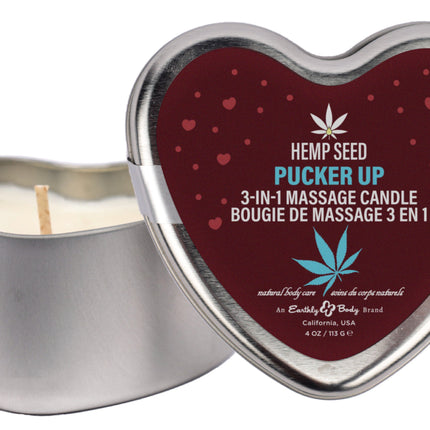 Hemp Seed Valentine '26 Candle Trio Includes:  1 of each:  XOXO 1.75oz, Lip Locked 1.75oz, Pucker Up 1.75oz