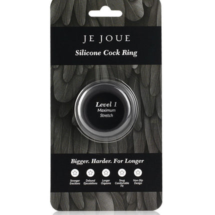 Black Silicone C-Ring - Maximum Stretch