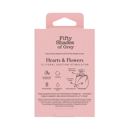 Fifty Shades of Grey Black Rose Silicone Clitoral Suction Stimulator 2.0