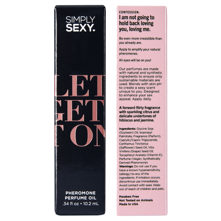 SIMPLY SEXY PHEROMONE PERFUME OIL ROLL-ON - LET'S GET IT ON - 0.34 floz | 10.2mL