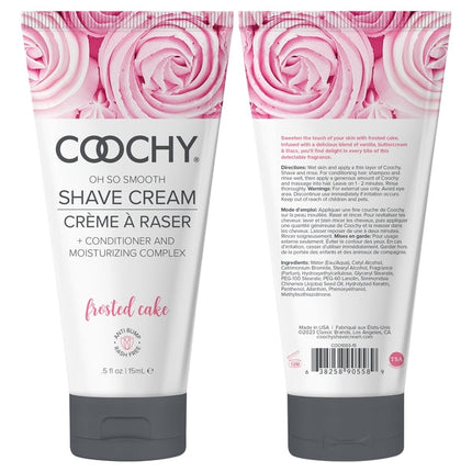 Coochy Shave Cream - FROSTED CAKE tube 0.5oz / 15ml