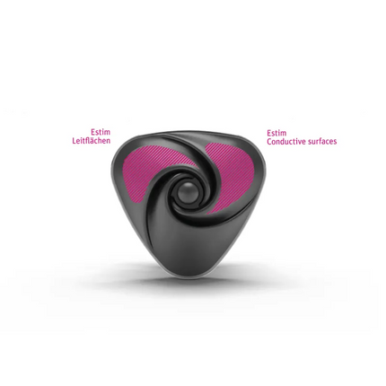 Mystim Heart's Desire eStim layonvibrator, Black