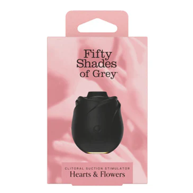 Fifty Shades of Grey Black Rose Silicone Clitoral Suction Stimulator 2.0