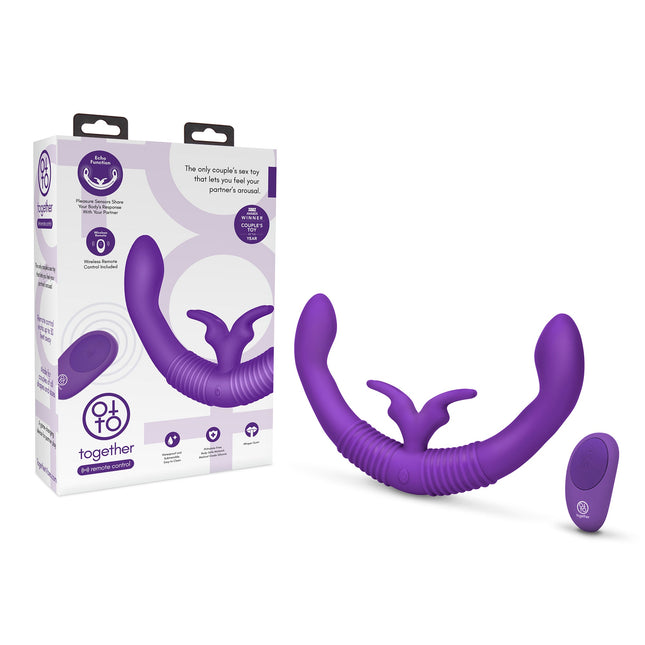 TOGETHER COUPLES VIBRATOR W/ REMOTE CONTROL