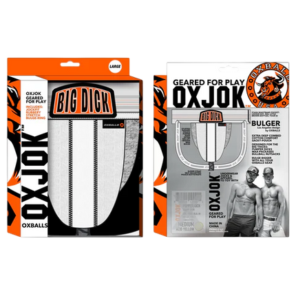 BULGER, the big pouch jock, WHITE SNOW, XX-LARGE