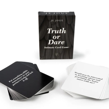 Naughty Gift Set: Black Truth or Dare Cards, Mimi, Massage Candle, Silk Blindfold & Restraint