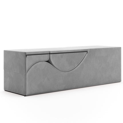 Aria Flip Chaise 18 Inch Wide - Convertible Sex Chair and Bed Bench, Grey
