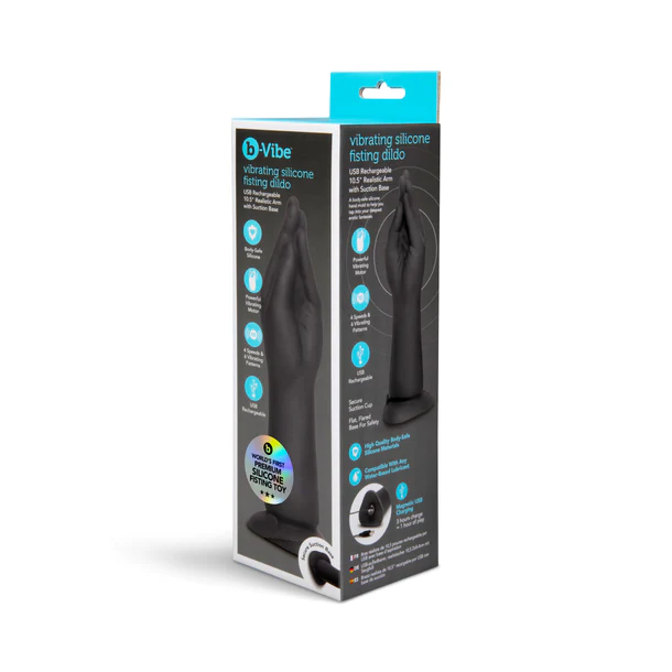 VIBRATING SILICONE FISTING DILDO