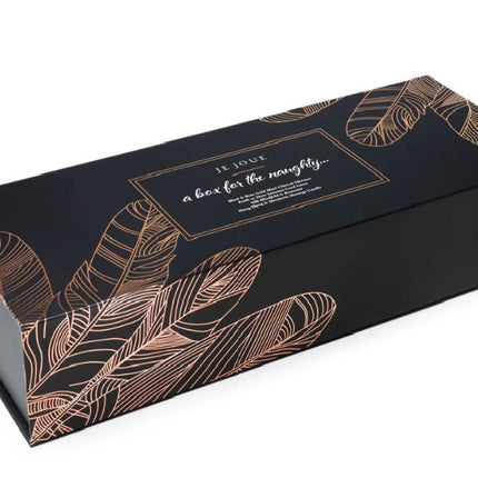 Naughty Gift Set: Black Truth or Dare Cards, Mimi, Massage Candle, Silk Blindfold & Restraint