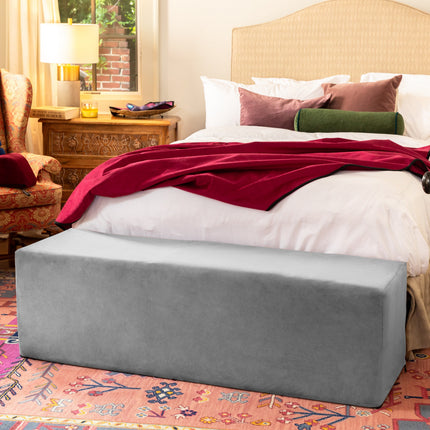 Aria Flip Chaise 18 Inch Wide - Convertible Sex Chair and Bed Bench, Grey