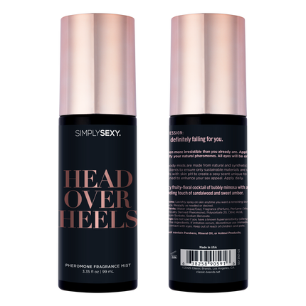 SIMPLY SEXY PHEROMONE BODY MIST - HEAD OVER HEELS - 3.35 floz | 99mL