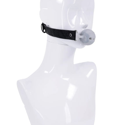 Lace Silicone Breathable Ball Gag - Black
