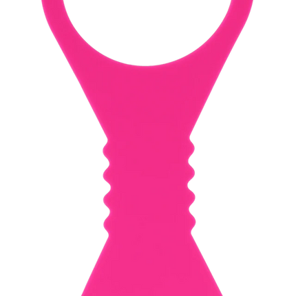 Large Hot Pink Silicone Cuffs