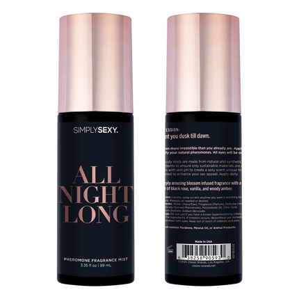 SIMPLY SEXY PHEROMONE BODY MIST - ALL NIGHT LONG - 3.35 floz | 99mL