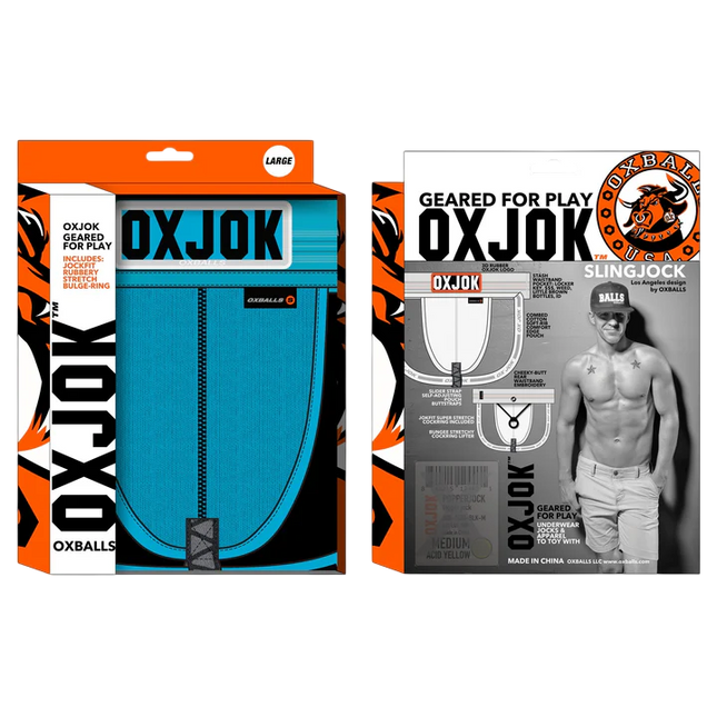 SLINGJOCK, upthrust slider-strap jock, POOL, MEDIUM
