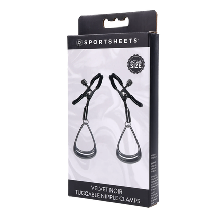Velvet Noir Tuggable Nipple Clamps