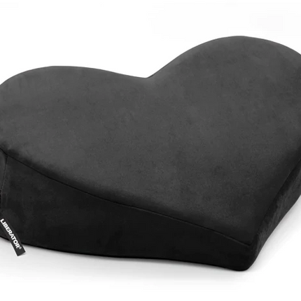 Heart Wedge Black Microvelvet