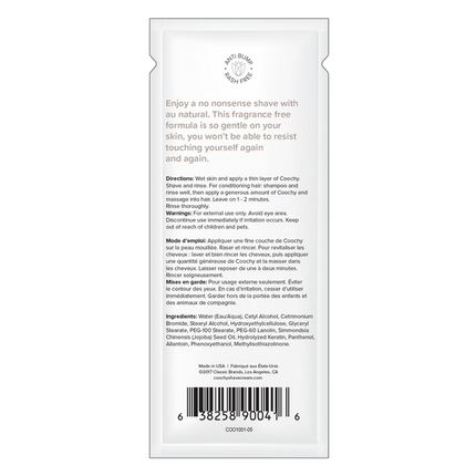 Shave Cream Au Natural 0.5 fl oz  |  15mL - FOIL