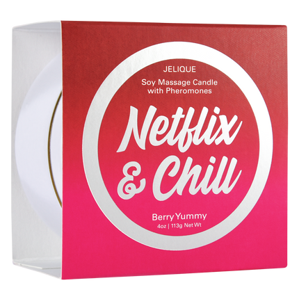 MOOD CANDLES NETFLIX & CHILL - PHEROMONE MASSAGE CANDLE BERRY YUMMY 4OZ | 113G