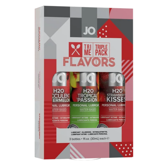 JO Tri-Me Triple Pack - Flavors - Various - Lubricant 1 floz / 30 mL