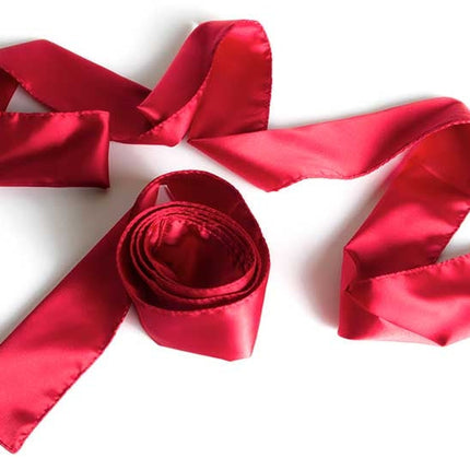 Silky Tie-ups Red Satin