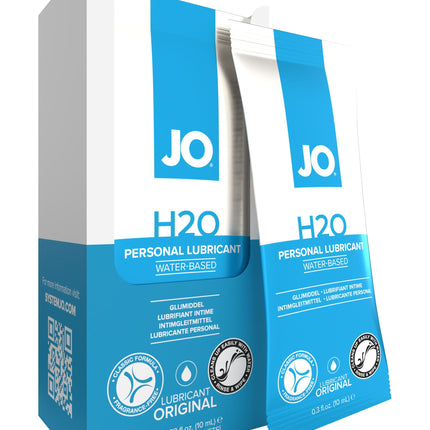 JO H2O Foil Display Box - Original - Lubricant 0.34 floz / 10 mL