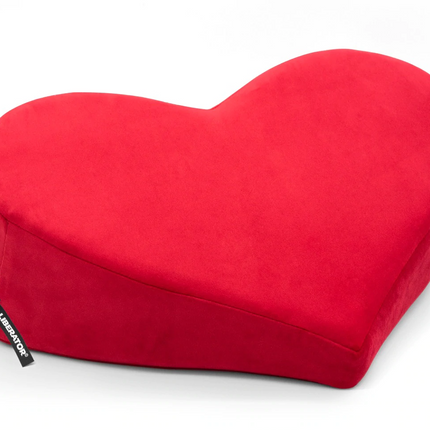 Heart Wedge Red Microvelvet