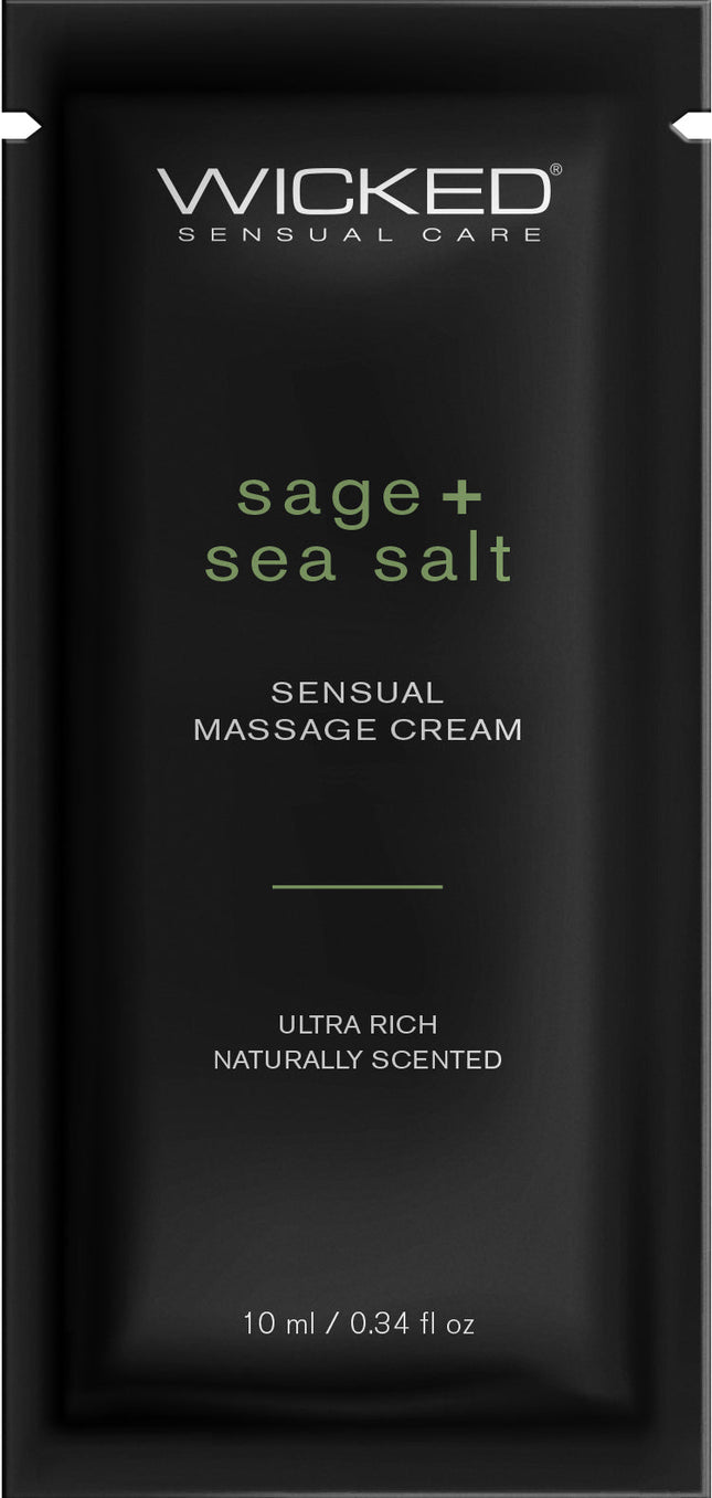 Sage + Sea Salt Massage Cream .34oz